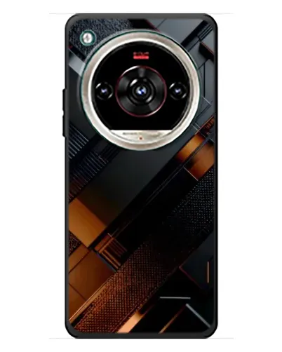 Чохол для ZTE Nubia Focus 2 Ultra з картинкою «Чорні геометричні блоки»