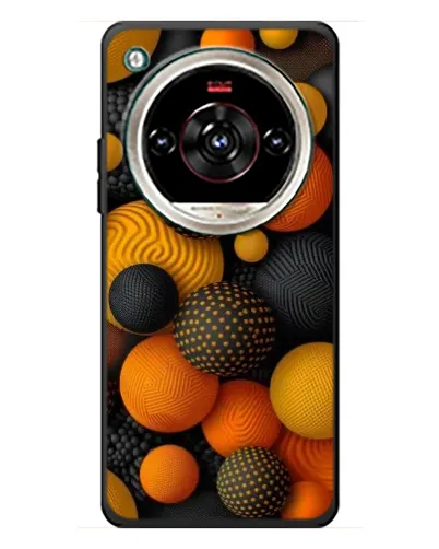 Чохол для ZTE Nubia Focus 2 Ultra з картинкою «Об'ємні помаранчеві сфери»