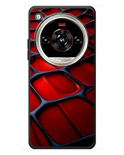 Чохол для ZTE Nubia Focus 2 Ultra з картинкою «Червона глянцева сітка»