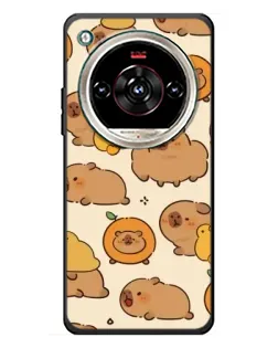 Чохол для ZTE Nubia Focus 2 Ultra з картинкою «Капібари з апельсинами»