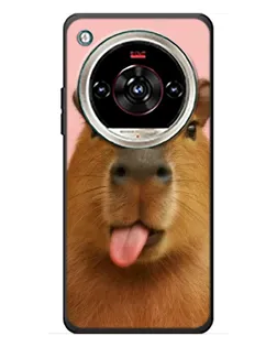 Чехол для ZTE Nubia Focus 2 Ultra с картинкой «Капибара с языком»