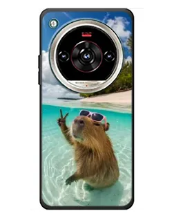 Чехол для ZTE Nubia Focus 2 Ultra с картинкой «Капибара на море»