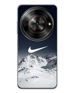 Чехол для ZTE Nubia Focus 5G с картинкой «Nike — зимние горы» Чехол для ZTE Nubia Focus 5G с картинкой «Nike — зимние горы»