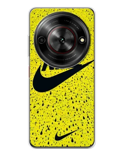 Чехол для ZTE Nubia Focus 5G с картинкой «Желтый текстурный Nike» Чехол для ZTE Nubia Focus 5G с картинкой «Желтый текстурный Nike»