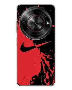 Чехол для ZTE Nubia Focus 5G с картинкой «Красные брызги Nike» Чехол для ZTE Nubia Focus 5G с картинкой «Красные брызги Nike»