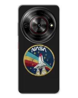 Чехол для ZTE Nubia Focus 5G с картинкой «NASA — эмблема миссии»