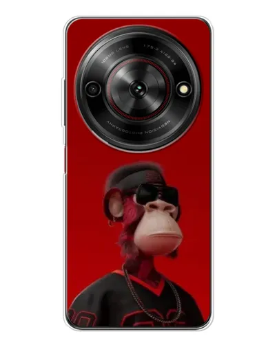 Чехол для ZTE Nubia Focus 5G с картинкой «Bored Ape в красном»