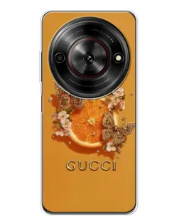 Чехол для ZTE Nubia Focus 5G с картинкой «Gucci — золотые бабочки» Чехол для ZTE Nubia Focus 5G с картинкой «Gucci — золотые бабочки»