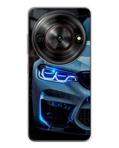 Чехол для ZTE Nubia Focus 5G с картинкой «Взгляд BMW с синими фарами»