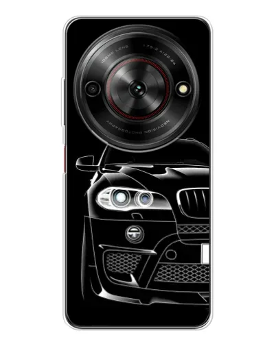 Чехол для ZTE Nubia Focus 5G с картинкой «Темный силуэт BMW»