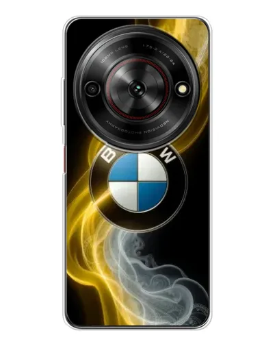 Чехол для ZTE Nubia Focus 5G с картинкой «Золотистый дым BMW»
