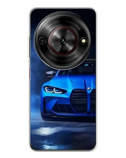 Чехол для ZTE Nubia Focus 5G с картинкой «Голубая BMW M4»
