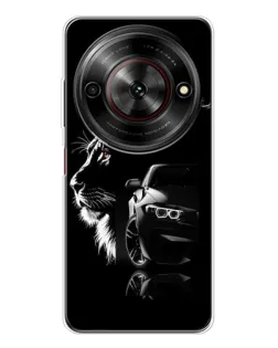 Чехол для ZTE Nubia Focus 5G с картинкой «BMW и лев» Чехол для ZTE Nubia Focus 5G с картинкой «BMW и лев»