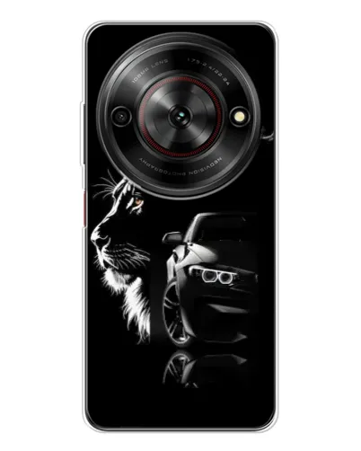 Чехол для ZTE Nubia Focus 5G с картинкой «BMW и лев»