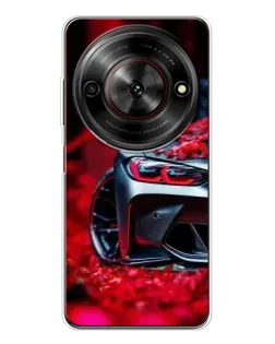 Чехол для ZTE Nubia Focus 5G с картинкой «Спортивная BMW и цветы» Чехол для ZTE Nubia Focus 5G с картинкой «Спортивная BMW и цветы»