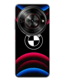 Чехол для ZTE Nubia Focus 5G с картинкой «Логотип BMW и неоновые дуги» Чехол для ZTE Nubia Focus 5G с картинкой «Логотип BMW и неоновые дуги»