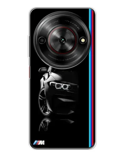 Чехол для ZTE Nubia Focus 5G с картинкой «Силуэт BMW в темноте»