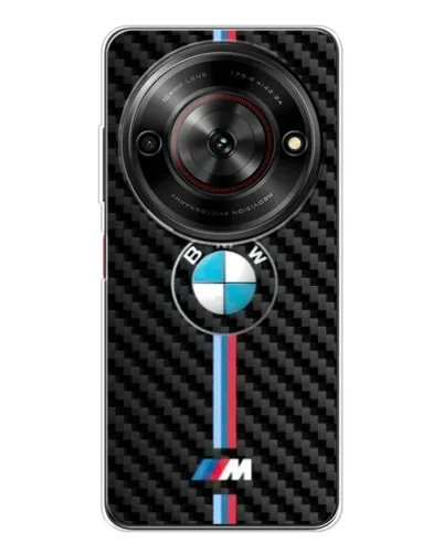 Чехол для ZTE Nubia Focus 5G с картинкой «Эмблема BMW и карбон»