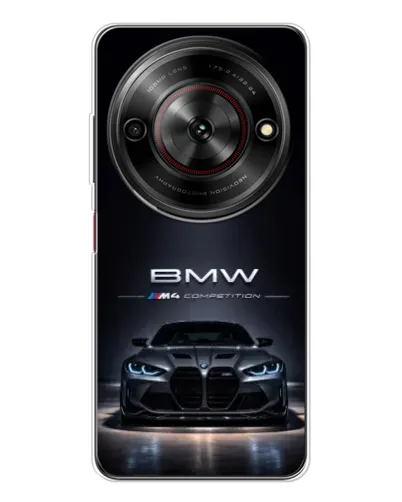 Чехол для ZTE Nubia Focus 5G с картинкой «BMW сквозь ночной город» Чехол для ZTE Nubia Focus 5G с картинкой «BMW сквозь ночной город»