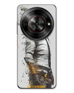 Чехол для ZTE Nubia Focus 5G с картинкой «PUBG — боец в пыли»