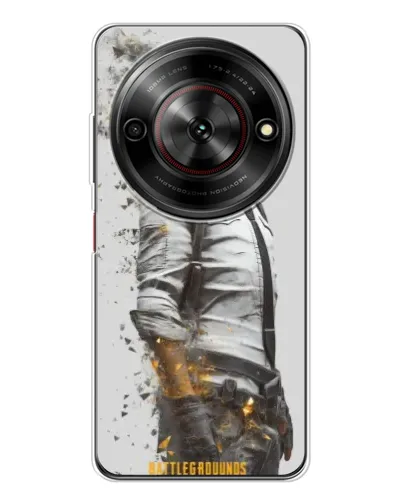 Чехол для ZTE Nubia Focus 5G с картинкой «PUBG — боец в пыли»