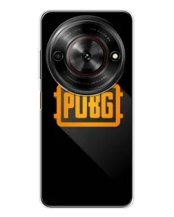 Чехол для ZTE Nubia Focus 5G с картинкой «PUBG — рамка лого»