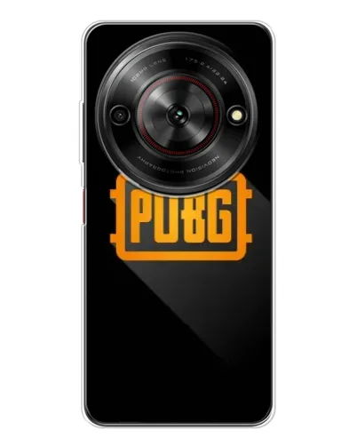 Чехол для ZTE Nubia Focus 5G с картинкой «PUBG — рамка лого»