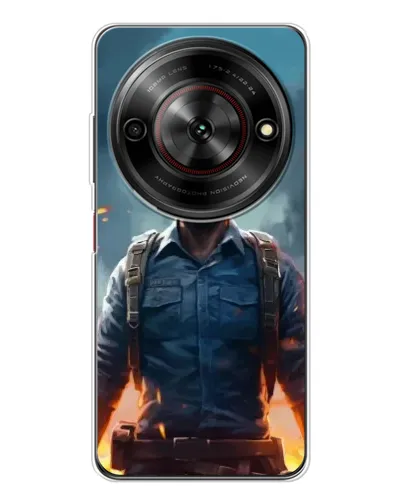 Чехол для ZTE Nubia Focus 5G с картинкой «PUBG — реалистичный герой»