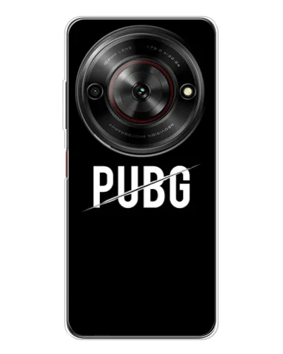 Чехол для ZTE Nubia Focus 5G с картинкой «PUBG — белый логотип»