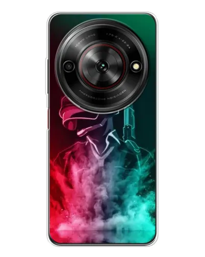 Чехол для ZTE Nubia Focus 5G с картинкой «PUBG — огненный воин»