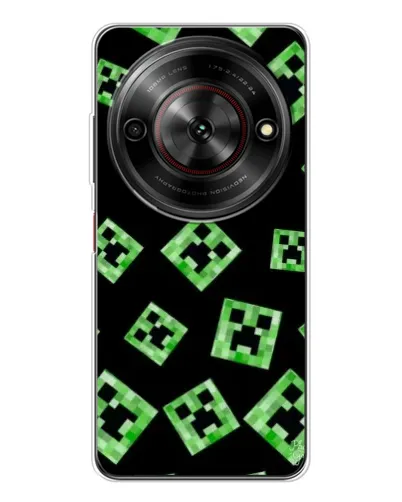 Чехол для ZTE Nubia Focus 5G с картинкой «Паттерн с криперами» Чехол для ZTE Nubia Focus 5G с картинкой «Паттерн с криперами»