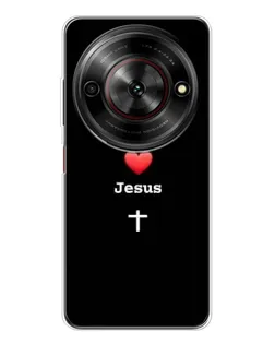 Чехол для ZTE Nubia Focus 5G с картинкой «Сердце - Jesus» Чехол для ZTE Nubia Focus 5G с картинкой «Сердце - Jesus»