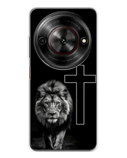 Чехол для ZTE Nubia Focus 5G с картинкой «Лев и Крест» Чехол для ZTE Nubia Focus 5G с картинкой «Лев и Крест»