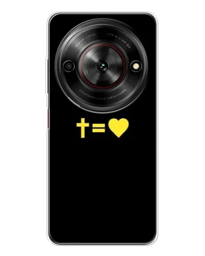 Чехол для ZTE Nubia Focus 5G с картинкой «Сердце и Крест»