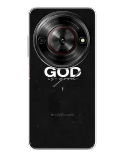 Чехол для ZTE Nubia Focus 5G с картинкой «GOD — Бог над всем»