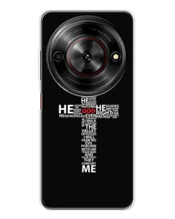 Чехол для ZTE Nubia Focus 5G с картинкой «Текстовый крест» Чехол для ZTE Nubia Focus 5G с картинкой «Текстовый крест»