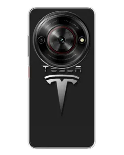 Чехол для ZTE Nubia Focus 5G с картинкой «Стальной логотип Tesla» Чехол для ZTE Nubia Focus 5G с картинкой «Стальной логотип Tesla»