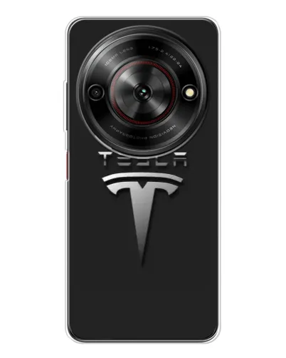 Чехол для ZTE Nubia Focus 5G с картинкой «Стальной логотип Tesla» Чехол для ZTE Nubia Focus 5G с картинкой «Стальной логотип Tesla»