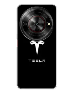 Чехол для ZTE Nubia Focus 5G с картинкой «Tesla White Logo» Чехол для ZTE Nubia Focus 5G с картинкой «Tesla White Logo»