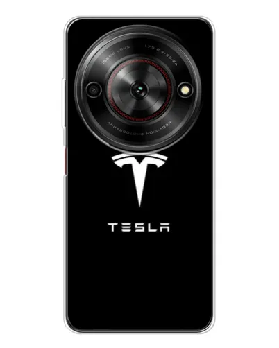 Чехол для ZTE Nubia Focus 5G с картинкой «Tesla White Logo» Чехол для ZTE Nubia Focus 5G с картинкой «Tesla White Logo»