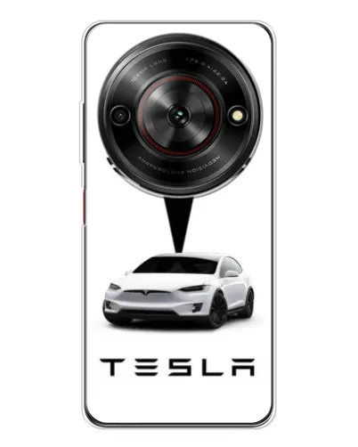 Чехол для ZTE Nubia Focus 5G с картинкой «Tesla White Style» Чехол для ZTE Nubia Focus 5G с картинкой «Tesla White Style»