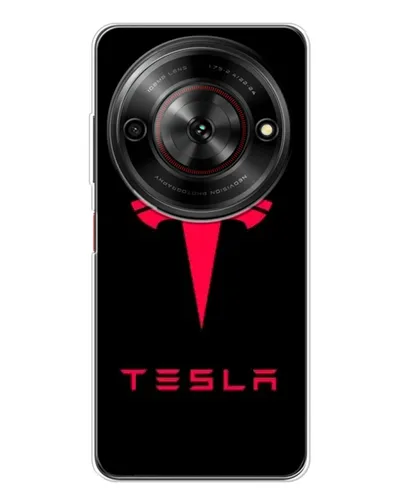 Чехол для ZTE Nubia Focus 5G с картинкой «Tesla Red Logo» Чехол для ZTE Nubia Focus 5G с картинкой «Tesla Red Logo»