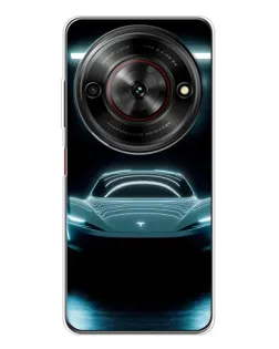 Чехол для ZTE Nubia Focus 5G с картинкой «Tesla в неоне» Чехол для ZTE Nubia Focus 5G с картинкой «Tesla в неоне»