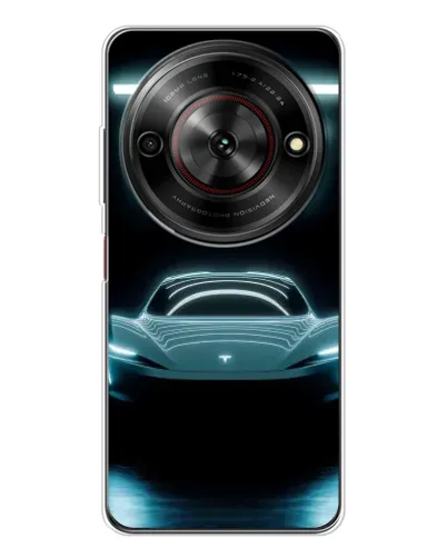 Чехол для ZTE Nubia Focus 5G с картинкой «Tesla в неоне» Чехол для ZTE Nubia Focus 5G с картинкой «Tesla в неоне»