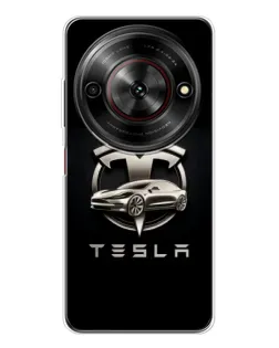 Чехол для ZTE Nubia Focus 5G с картинкой «Tesla — серебристое авто» Чехол для ZTE Nubia Focus 5G с картинкой «Tesla — серебристое авто»