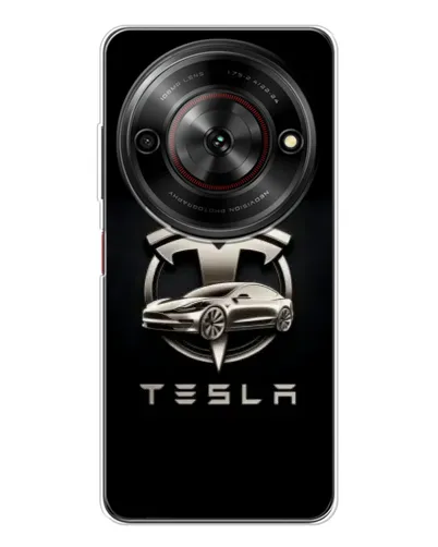 Чехол для ZTE Nubia Focus 5G с картинкой «Tesla — серебристое авто» Чехол для ZTE Nubia Focus 5G с картинкой «Tesla — серебристое авто»