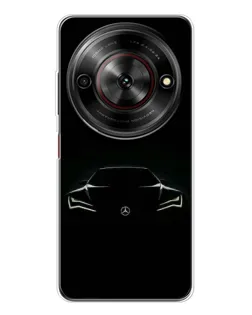 Чехол для ZTE Nubia Focus 5G с картинкой «Mercedes — силуэт авто» Чехол для ZTE Nubia Focus 5G с картинкой «Mercedes — силуэт авто»