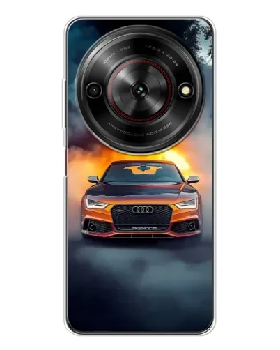 Чехол для ZTE Nubia Focus 5G с картинкой «Audi в огненном дыму» Чехол для ZTE Nubia Focus 5G с картинкой «Audi в огненном дыму»