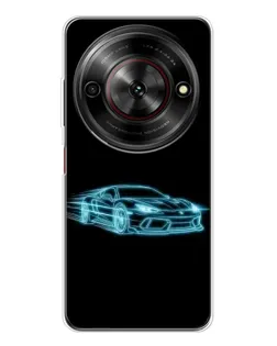 Чехол для ZTE Nubia Focus 5G с картинкой «Неоновый контур Lamborghini» Чехол для ZTE Nubia Focus 5G с картинкой «Неоновый контур Lamborghini»