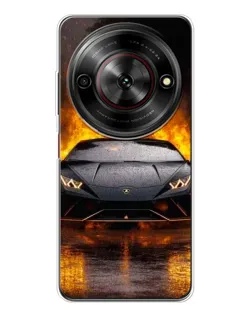 Чехол для ZTE Nubia Focus 5G с картинкой «Lamborghini в огне» Чехол для ZTE Nubia Focus 5G с картинкой «Lamborghini в огне»